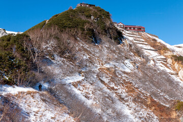 北アルプス 冬の山小屋 燕山荘