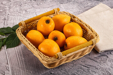 Ripe sweet juicy medlar fruit