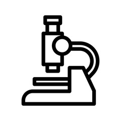 10 microscope line icon illustration vector graphic