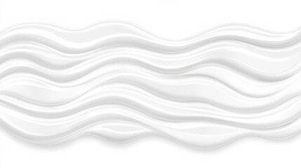 Obraz premium Abstract white wavy pattern on smooth background