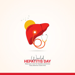 World Hepatitis Day creative ads design.