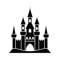 vector illustration of castle