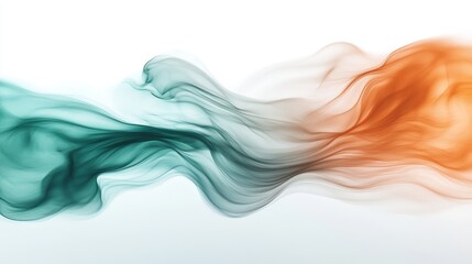 Fototapeta premium Abstract Swirling Waves of Colorful Smoke