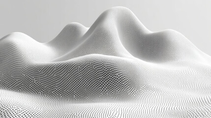 Abstract white background with chaotic dot pattern