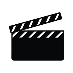 movie clapper board vector illustration