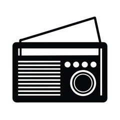 retro radio vector illustration