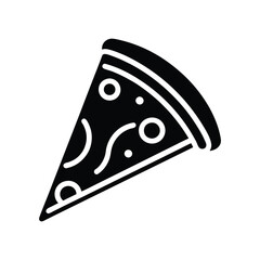 pizza slice isolated on white