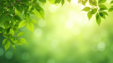 Obraz premium Sunlit Green Canopy 