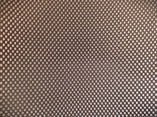Brown mesh fabric used for making clothes or bags.