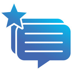 Fototapeta premium Testimonial Icon