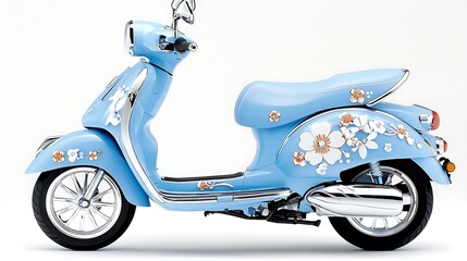 Stylish city scooter ride