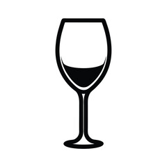 wine glass isolated on white