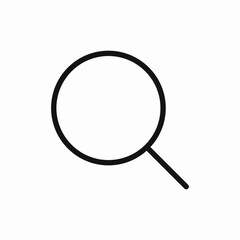 Magnifying glass icon vector sign