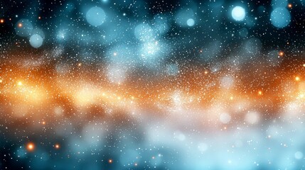 Cosmic Nebula: A Celestial Tapestry of Stars, Galaxies, and Stardust. An Abstract Space Artwork with Vibrant Hues and Glowing Lights.