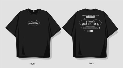 Minimalist typography quotes t-shirt design, Vintage typography vector, Y2k typographic for clothing design, Urban streetwear lettering for t shirt and merch