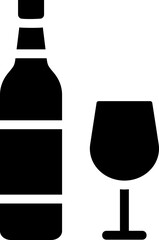 Wine Glyph Icon
