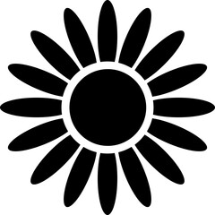 Sunflower Glyph Icon
