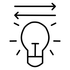 Simple Teamwork Outline Icon for Business and Office Collaboration