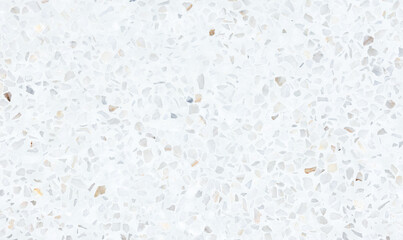 Terrazzo floor seamless pattern in top view. Polished smooth surface of marble, stone and concrete for architecture design, decoration interior exterior, texture print on tile and abstract background.