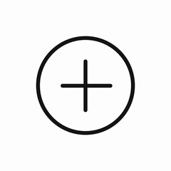 Obraz premium Plus icon vector sign