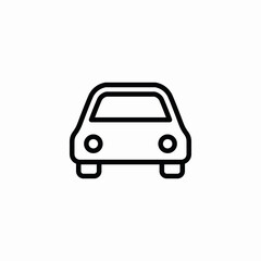 car transport vehicle auto icon vector sign
