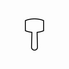 mallet hammer tool repair icon vector sign