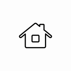 home house building property icon vector sign