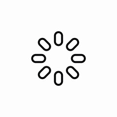 loading process wait time icon vector sign