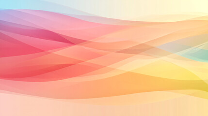 A soft, blurred pastel rainbow gradient background, evoking a calm, colorful atmosphere. Its gentle transition of colors is ideal for design projects requiring a serene, creative backdrop.