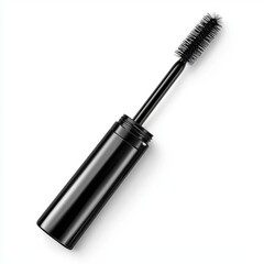 Obraz premium mascara tube with an open wand, isolated on white