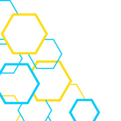 Hexagon Outline Corner