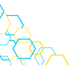 Hexagon Outline Corner