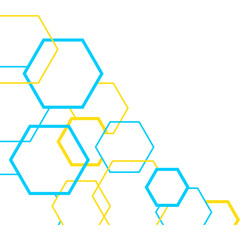 Hexagon Outline Corner
