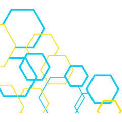 Hexagon Outline Corner