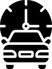 Rental Time Glyph Icon