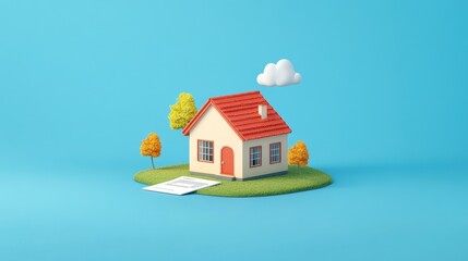 Real estate agent talked about the terms of the home purchase agreement and asked the customer to sign the documents to make the contract legally, Home sales and home insurance concept
