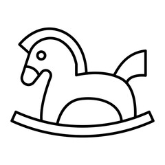 Horse Toy outline icon