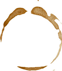 Real coffee stains, coffee ring