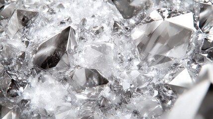 A detailed close-up of a quartz stone surface showing its intricate structure and sparkling facets