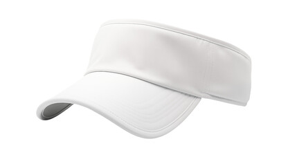 Stylish White Sports Visor for Outdoor Activities and Sun Protection During Games or Exercise