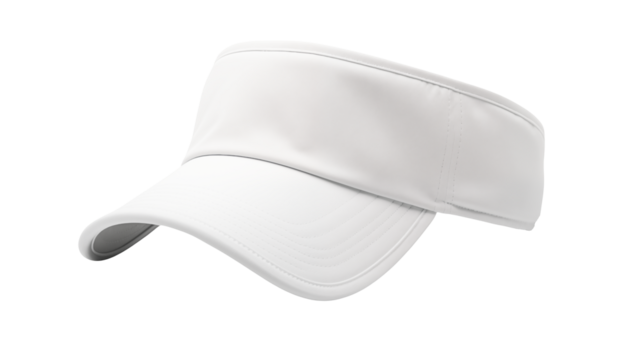 Stylish White Sports Visor for Outdoor Activities and Sun Protection During Games or Exercise