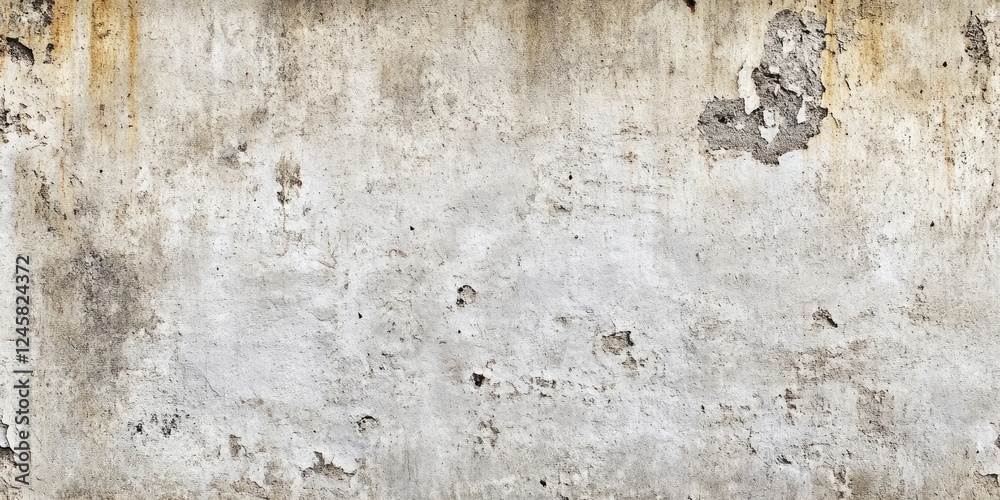 Aufkleber weathered textured concrete wall with patches of mold, scuffs, and rust. predominantly gray and beig
