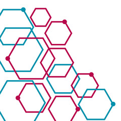 Hexagon Outline Corner