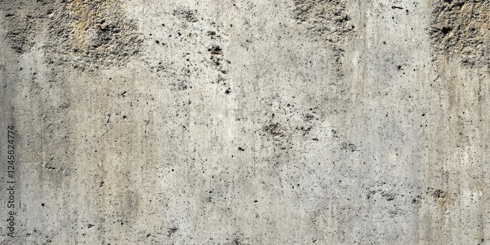 Leinwandbilder textured gray concrete wall with rough patches in various shades of gray and beige, positioned diago