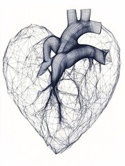 An abstract wireframe globe featuring complex lines and circles symbolizes a modern digital world, highlighting technology and connectivity with a futuristic aesthetic on a white background.