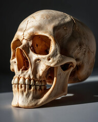 Obraz premium realistic human skull