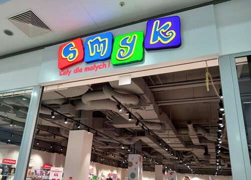 Cracow, Poland - 30 January 2025: Smyk store in a shopping mall.