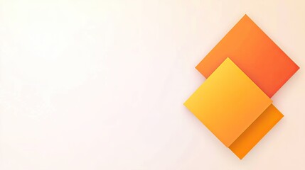 Abstract geometric shapes in warm tones on a soft background, ideal for modern design projects