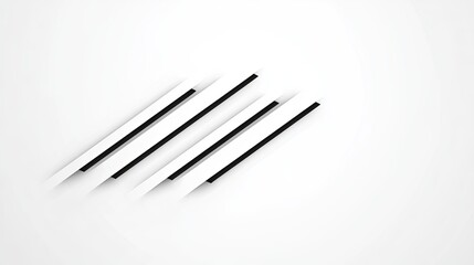 Abstract design featuring sleek white lines and black accents on a minimalist background