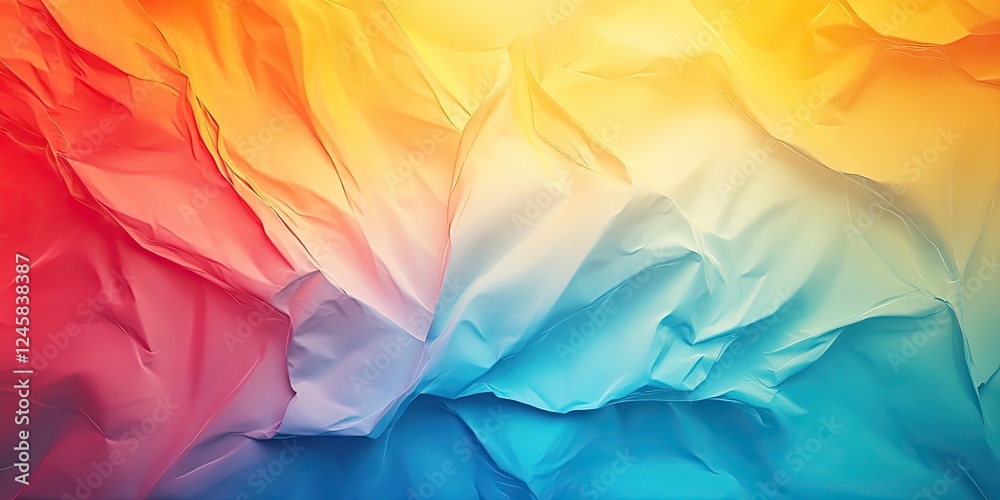 Fototapete colorful abstract texture with smooth gradients of red, orange, yellow transitioning to blue creatin